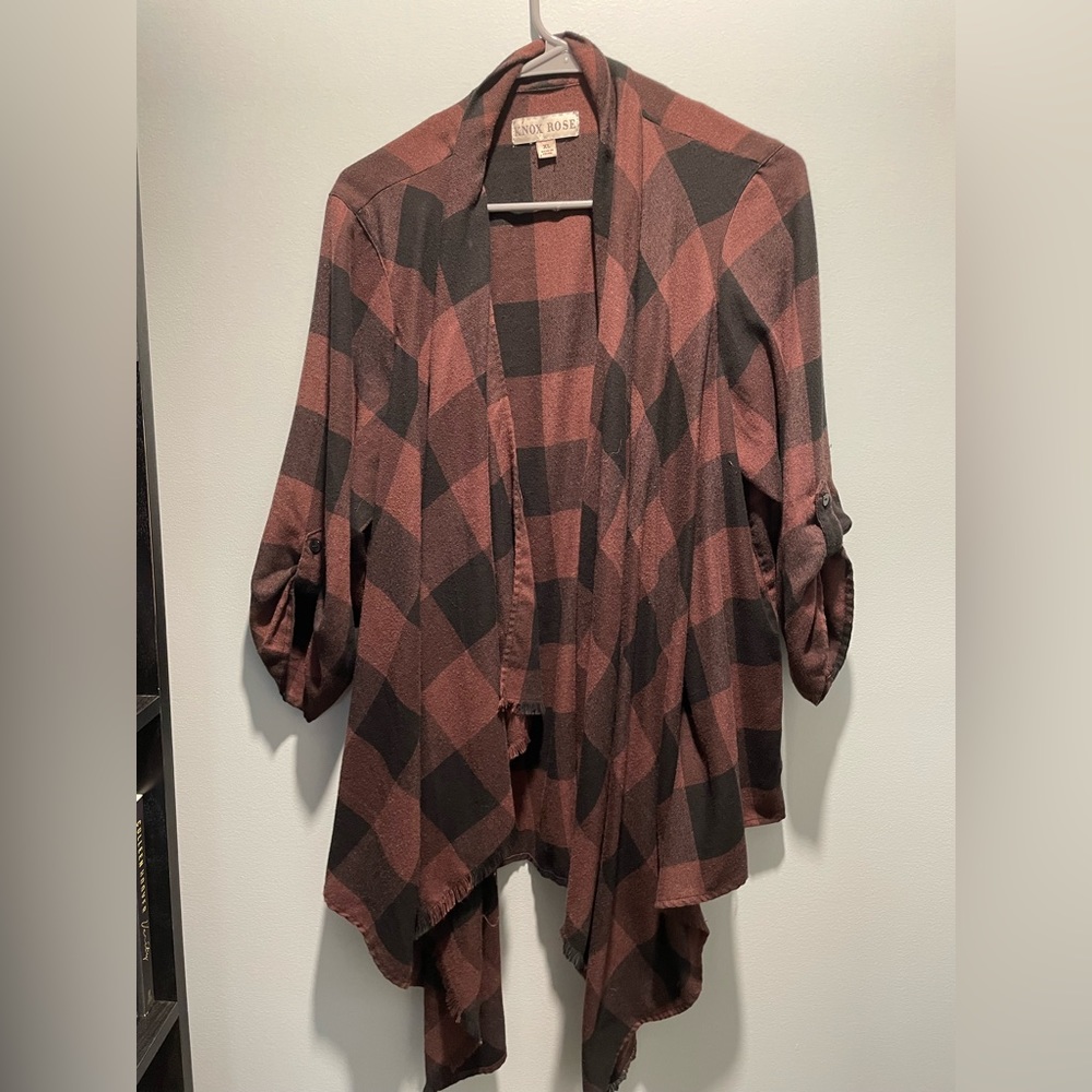Knox Rose Plaid Sweater - Size XL